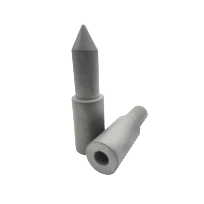 Cemented carbide nozzle installation