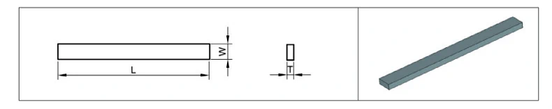 Fixed-length Cemented Carbide Scraper Specification Sheet