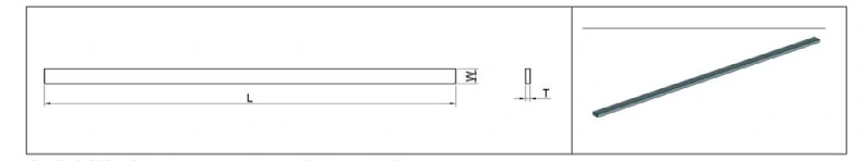 Long Cemented Carbide Scraper Specification Sheet