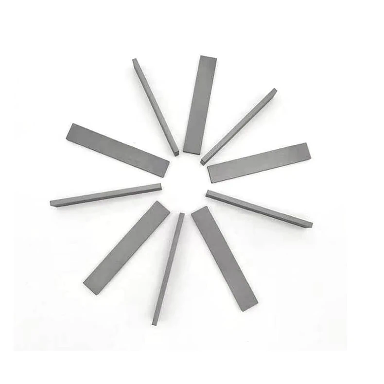 Manufacturing process of non-standard inclined edge cemented carbide long strip SE type